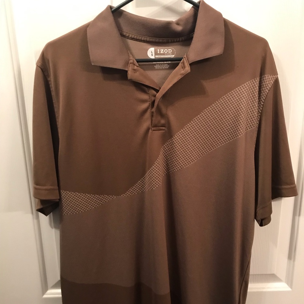 Izod Brown golf polo